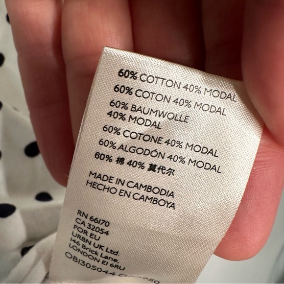 Anthropologie | Maeve Polka Dot Ruffle Cap Sleeve Top Size Large - Picture 7 of 9